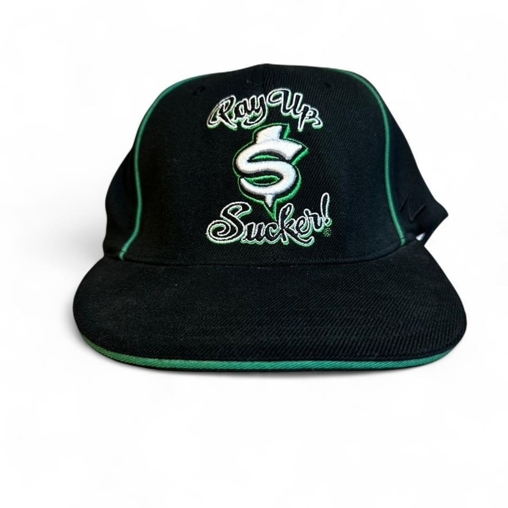 Vintage Jesse James West Coast Choppers Pay Up Sucker‎ stretch fit Hat one size